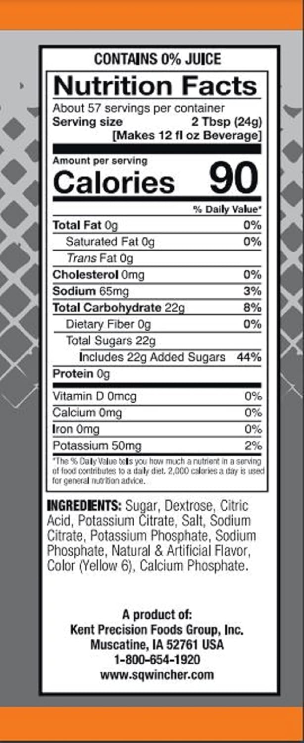 SQWINCHER Powder Pack Electrolyte Drink Mix - 47.66 oz Packet (Pack of 16)