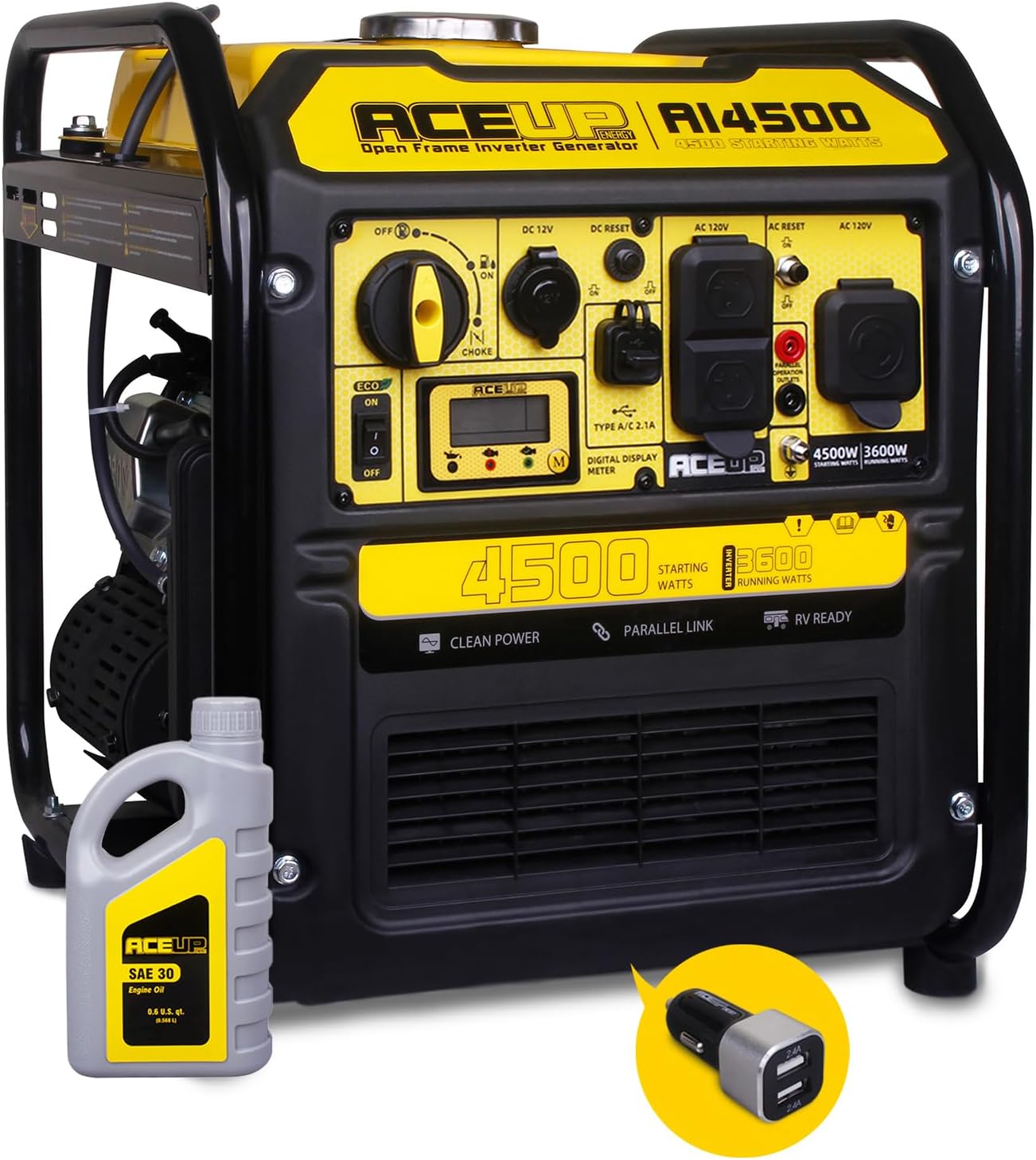 Aceup Energy Generador inversor de 4500 vatios 223CC