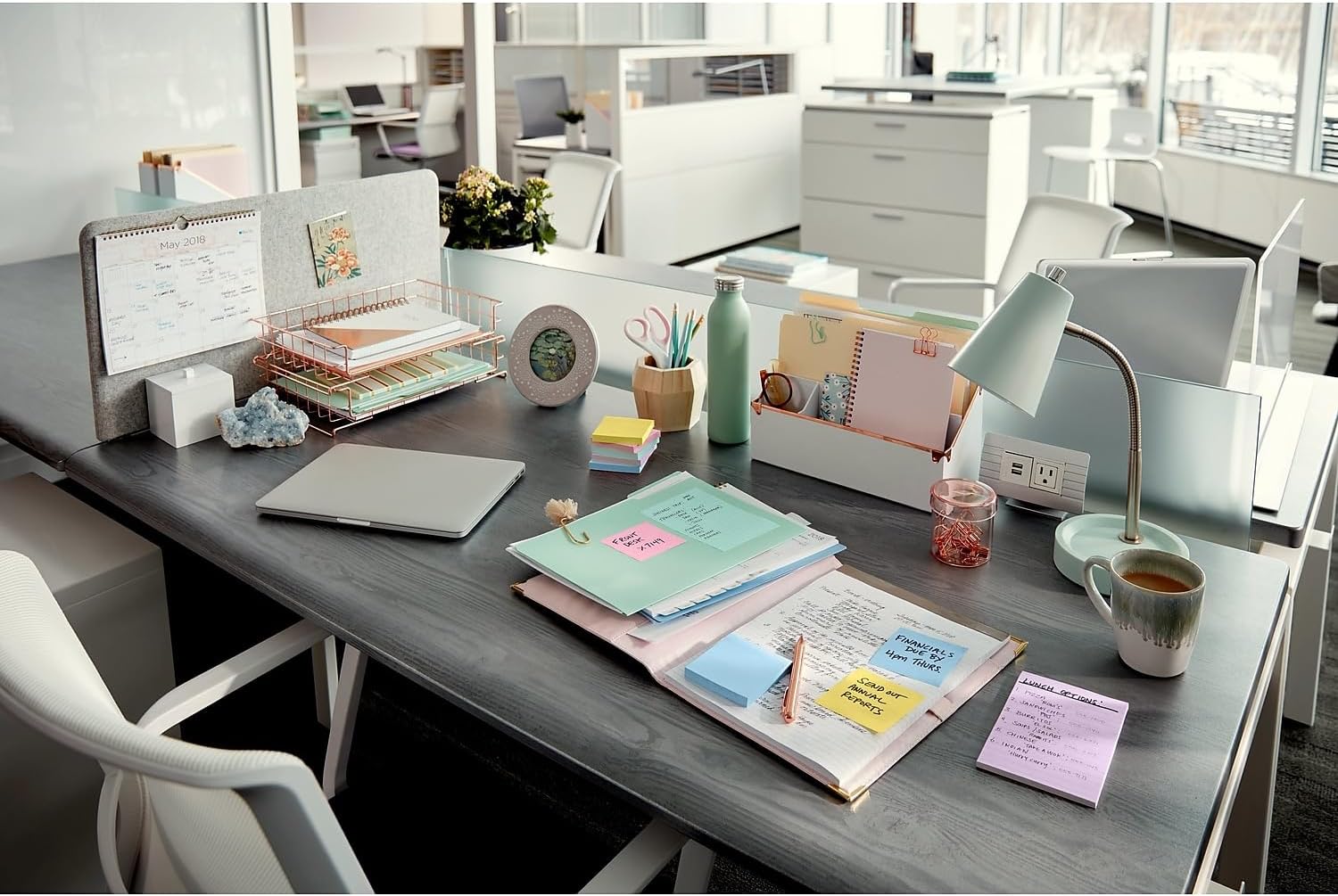 Post-it Greener Notes, 4 in x 6 in, 5 Pads, 100 Sheets/Pad, Lined, Clean Removal, School Supplies and Office Products