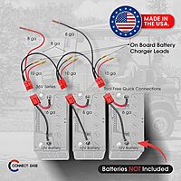 36V Trolling Motor Connection Kit RCE36VBCHK | Series Connection for 12V Batteries with Onboard Battery Charger | Powers any