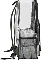 Summit Ridge Waterproof Clear Backpack with Water Bottle Holder - Stadium Approved Heavy-Duty Clear Backpack