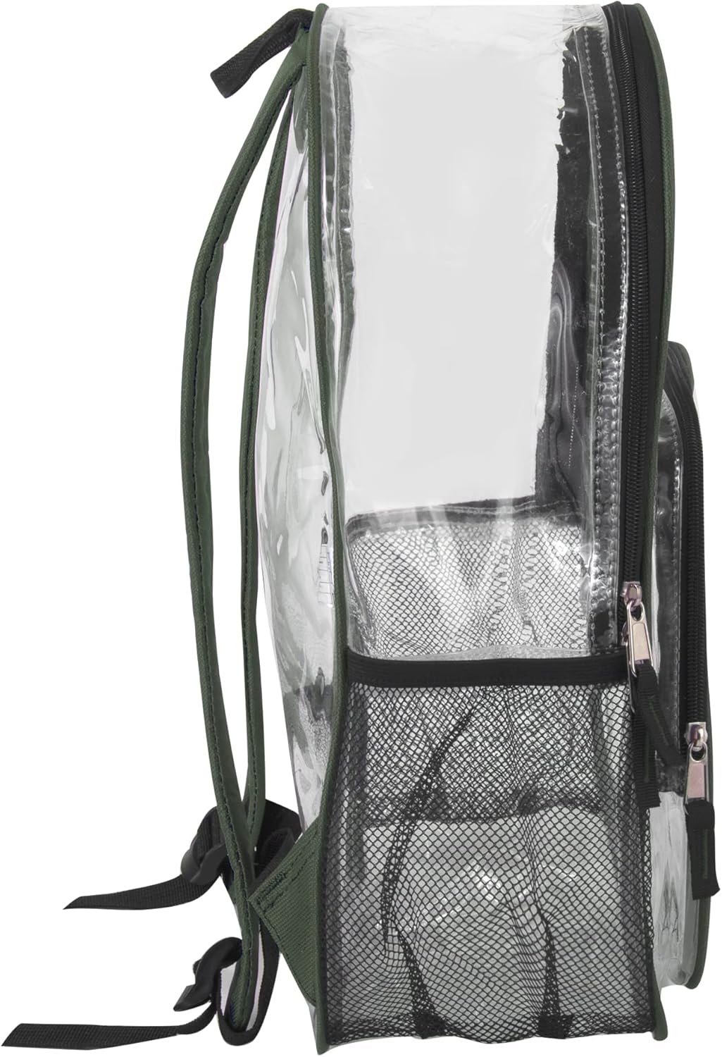 Summit Ridge Waterproof Clear Backpack with Water Bottle Holder - Stadium Approved Heavy-Duty Clear Backpack