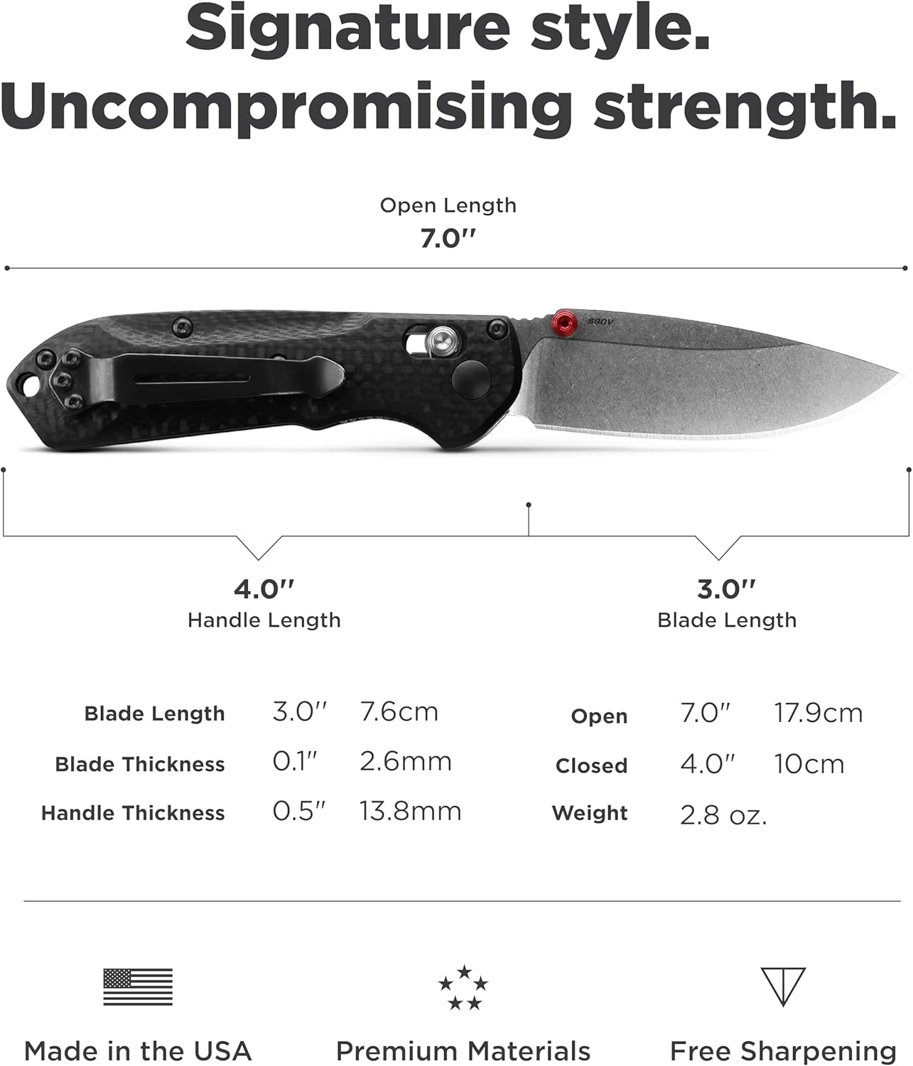 BENCHMADE Mini Freek 565 Folding EDC Knife