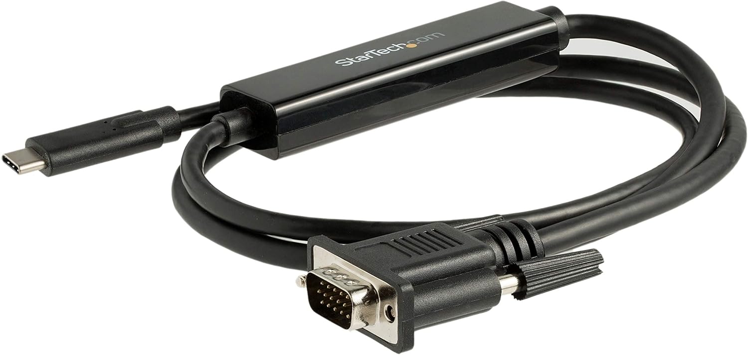 StarTech.com USB C to VGA Active Adapter Cable - Thunderbolt 3 Compatible