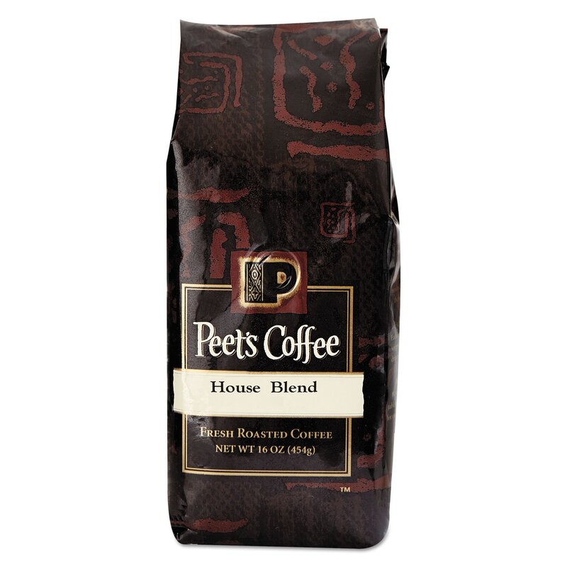 Peet's Coffee & Tea 501619 Bulk Coffee, House Blend, Ground, 1 lb Bag
