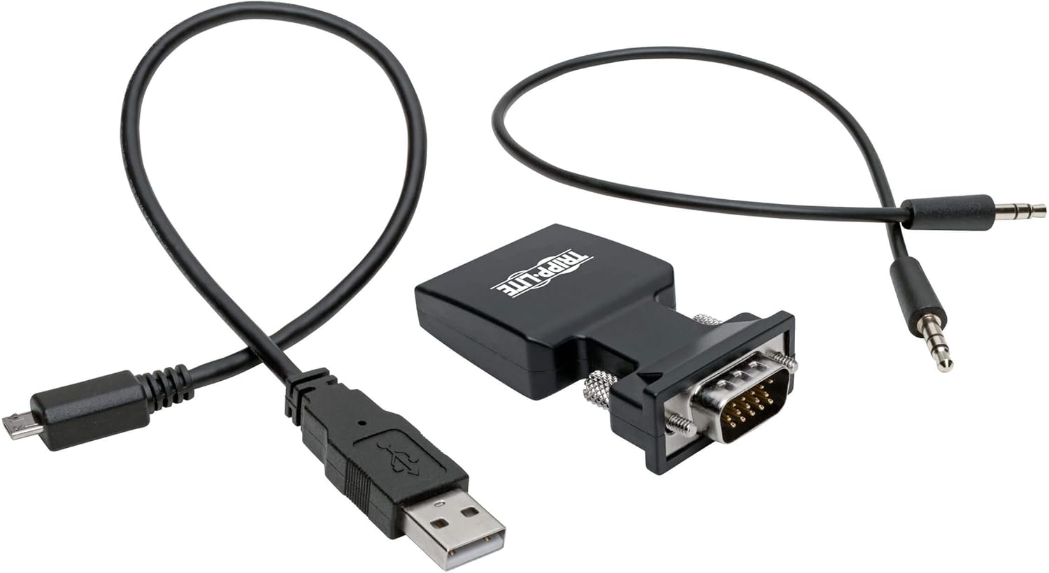Tripp Lite Active HDMI to VGA Adapter (F/M), HDMI Audio Extractor, Female HDMI to Male VGA, 1080p @ 60 Hz
