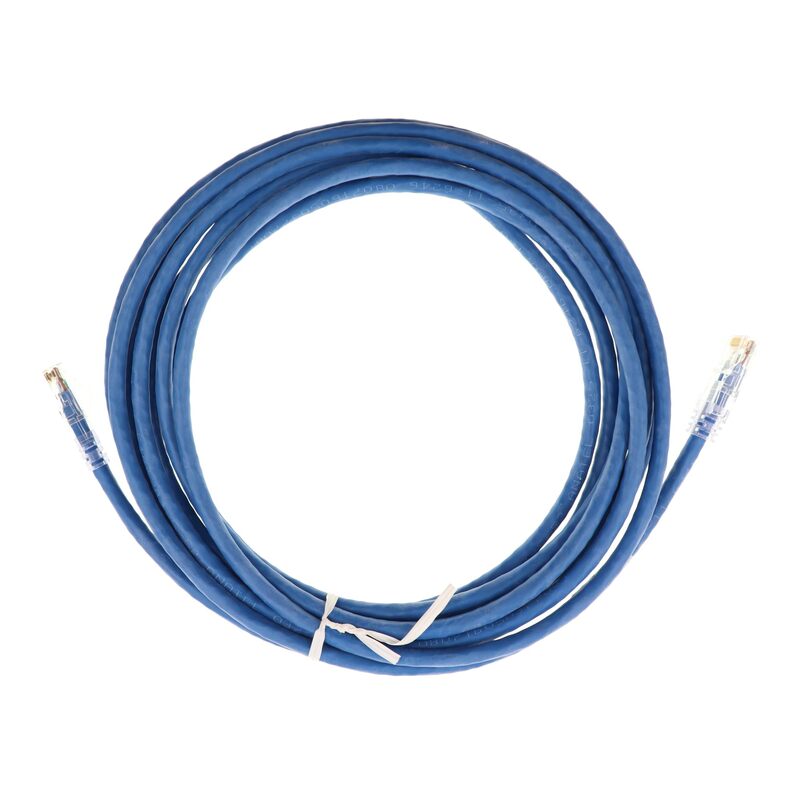 Panduit UTPSP15BUY Category-6 8-Conductor Strain Relief Clear Boot Patch Cord, 15-Feet, Blue
