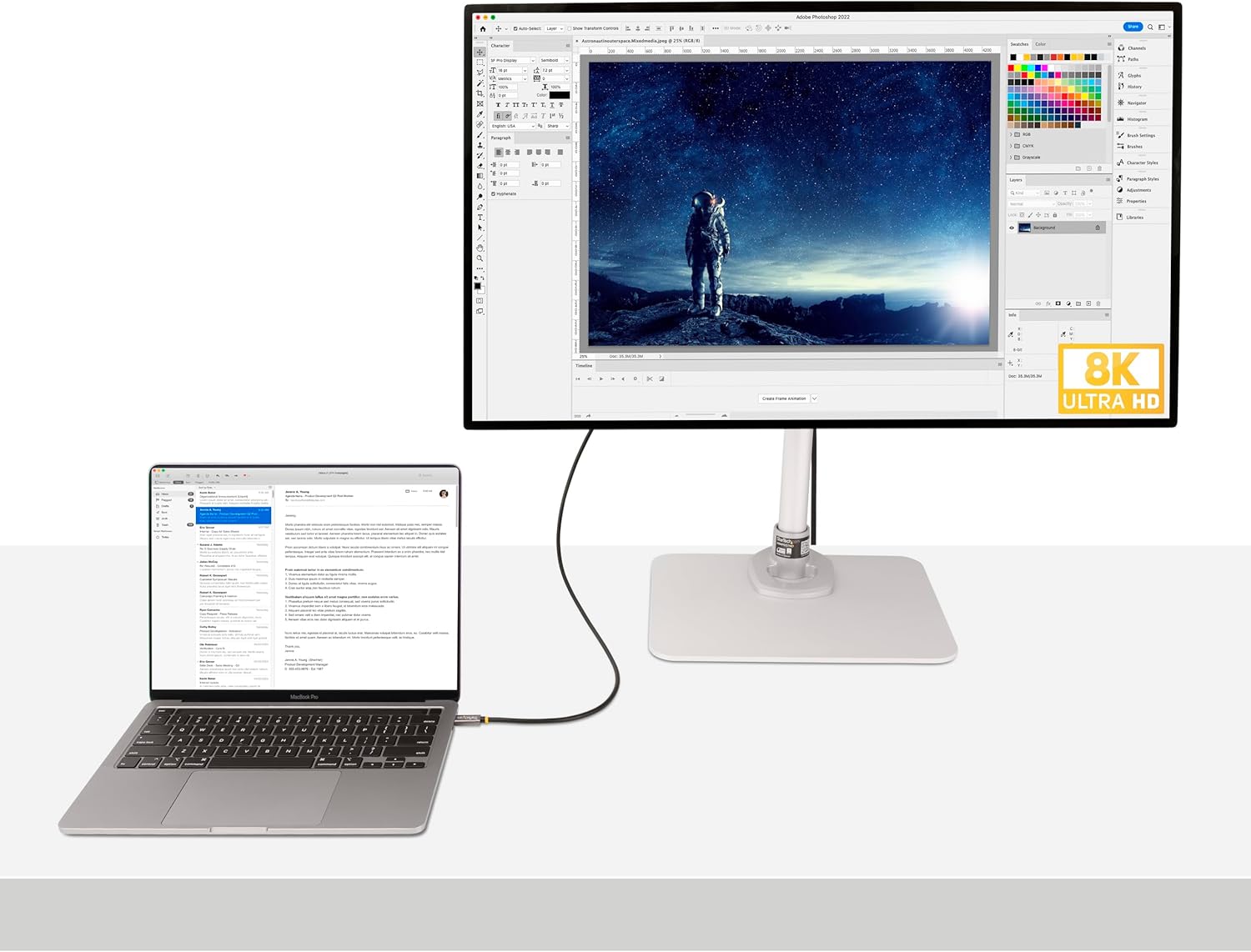 3ft [1m] USB4 Cable, USB-IF Certified USB-C Cable, 40 Gbps, 100W, 8K 60Hz, Compatible w/Thunderbolt 4/3/USB 3.2, USB Type-C