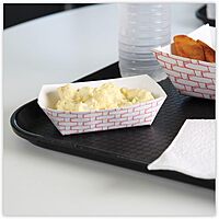 Boardwalk® Paper Food Baskets, 1/2 Lb Capacity, Red/White, Pack Of 1,000