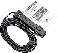 Tripp Lite 7-Outlet Surge Protector Power Strip with Right-Angle Plug