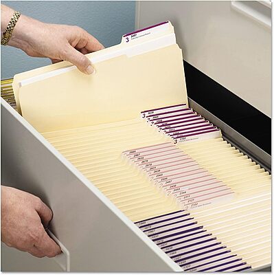 Smead® Manila Folders With Product Protection, Letter Size, 1/3 Cut, Box Of 100