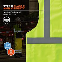 Ergodyne GloWear 8215BA Econo Breakaway Mesh High-Visibility Safety Vest