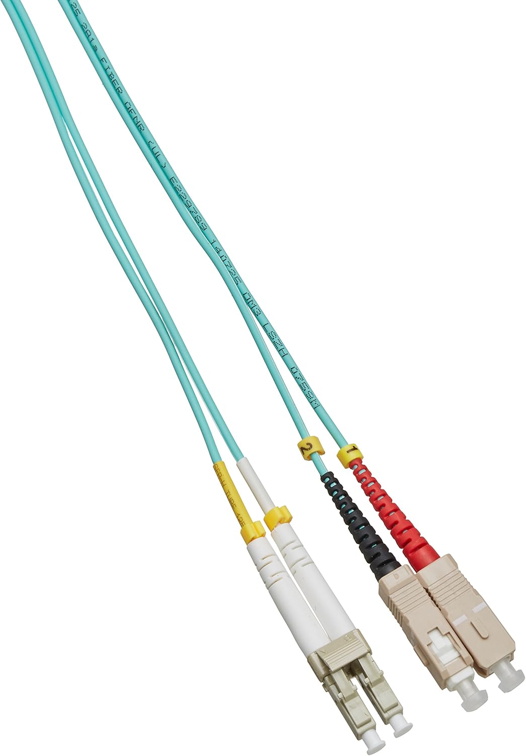AddOn Add-On Computer 3m LC (Male) to SC (Male) Aqua OM3 Duplex LSZH LOMM Patch Cable (ADD-SC-LC-3M5OM3)