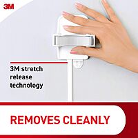 Command Broom and Mop Grippers Wall Hook, Damage Free Hanging Wall Mount Broom and Mop Holder, No Tools Household Cleaning Organizer, 6 Hangers and 16 Strips