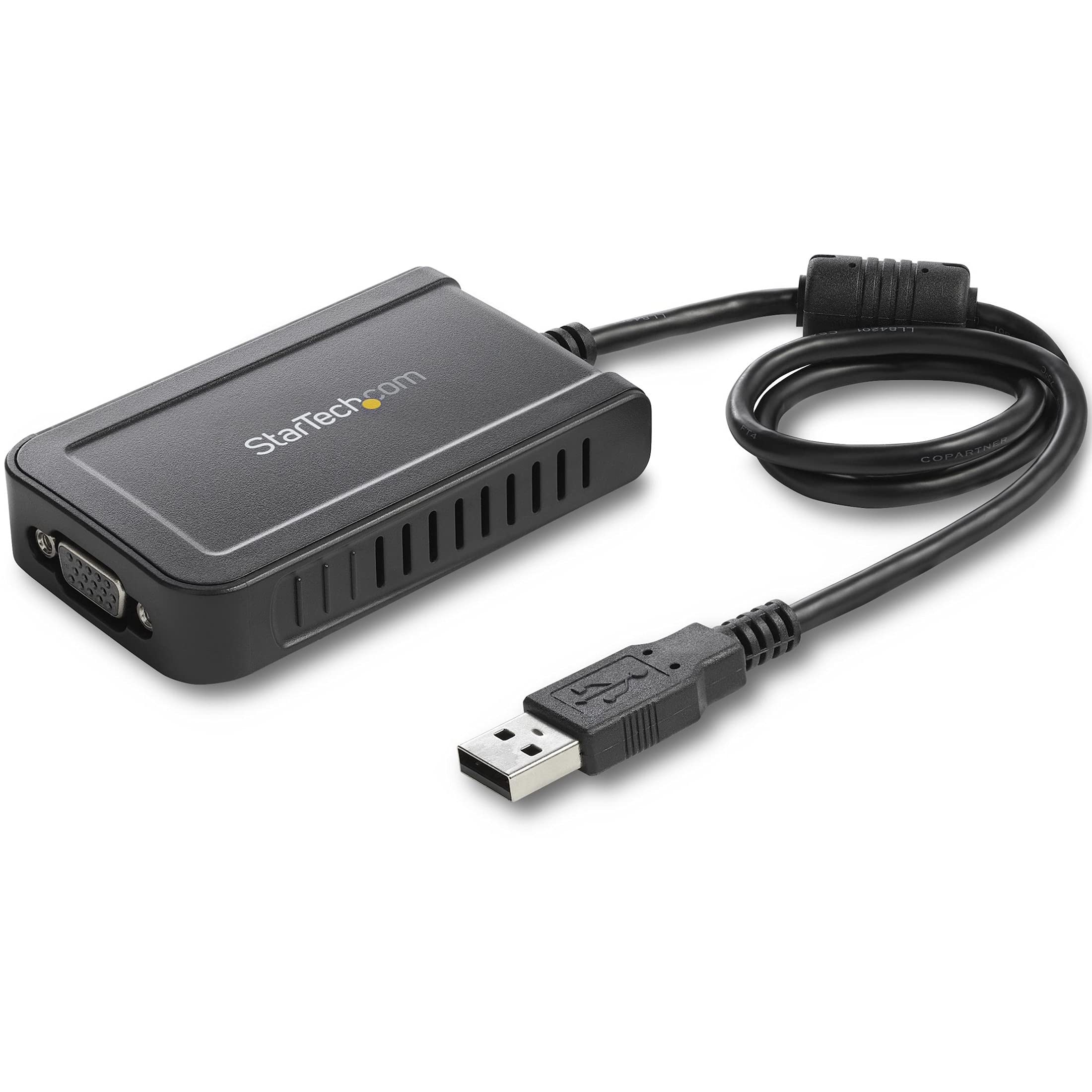 StarTech.com USB 2.0 to VGA Adapter, USB to VGA External Video Adapter for Windows
