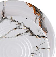 Elama 12-Piece Lightweight Melamine Dinnerware Set