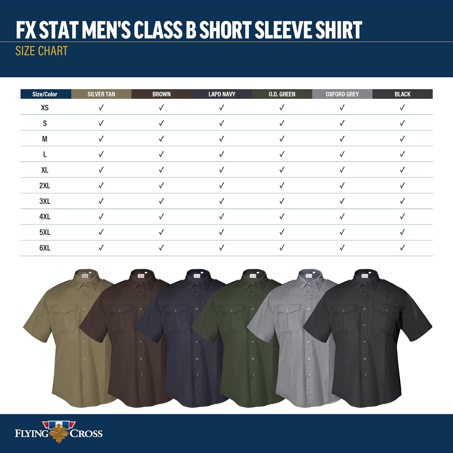 FLYING CROSS FX STAT Men's Class B Short Sleeve Shirt