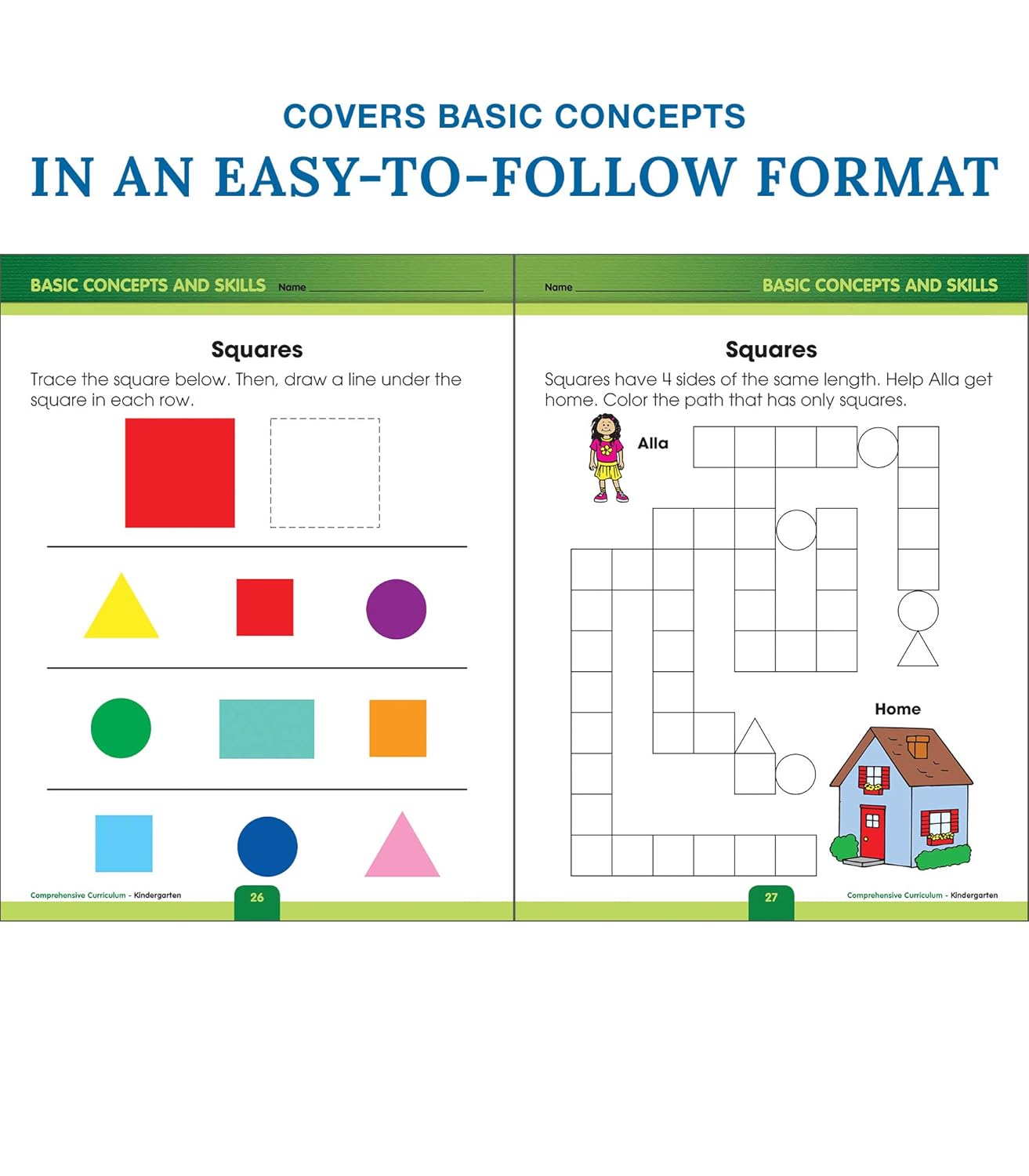 Comprehensive Curriculum of Basic Skills Kindergarten Workbooks All Subjects, Kindergarten Math, Reading Comprehension