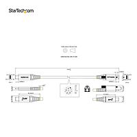 StarTech.com Screw Locking USB-C Cable USB 3.2 Gen 2 10Gbps 100W (5A)