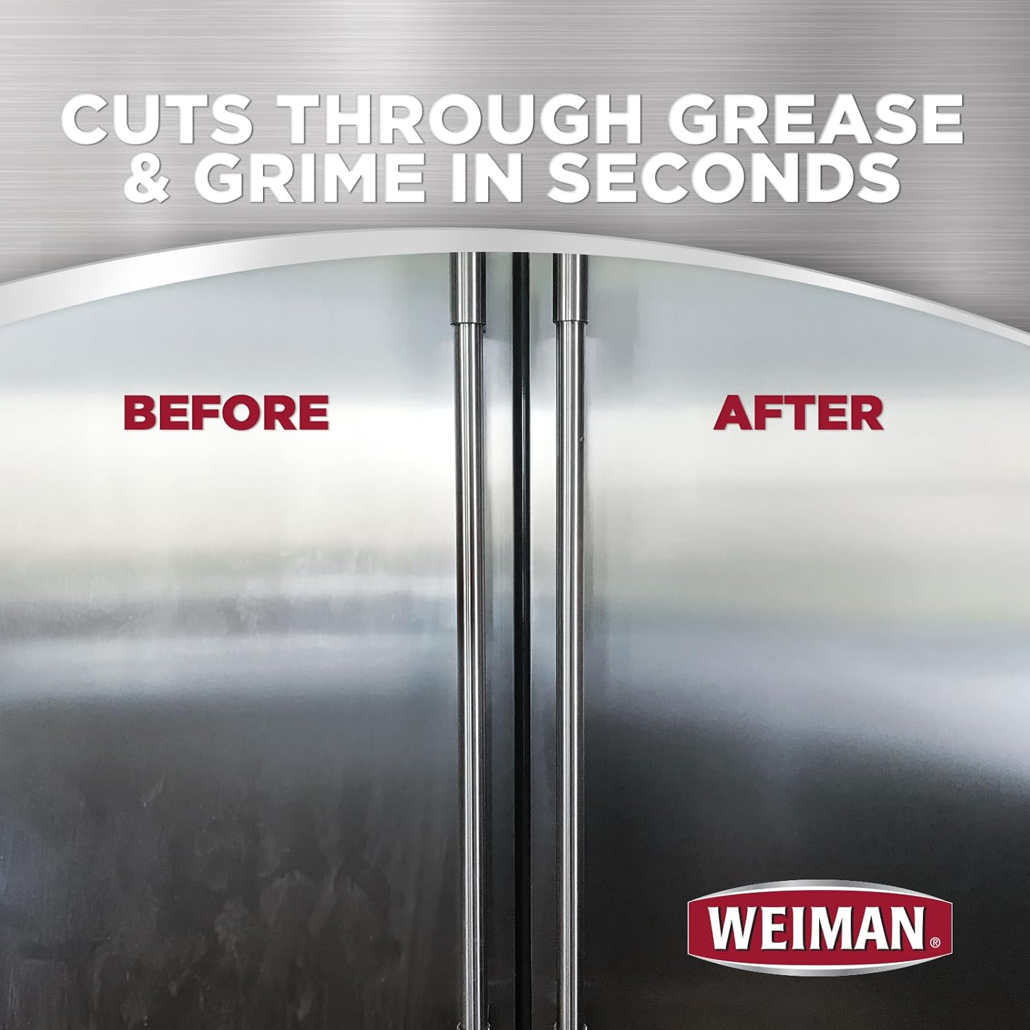 Weiman Stainless Steel Cleaner, 30 Count Cleaning Wipes, Removes Dirt, Grime, and Grease, No Streaks or Residue