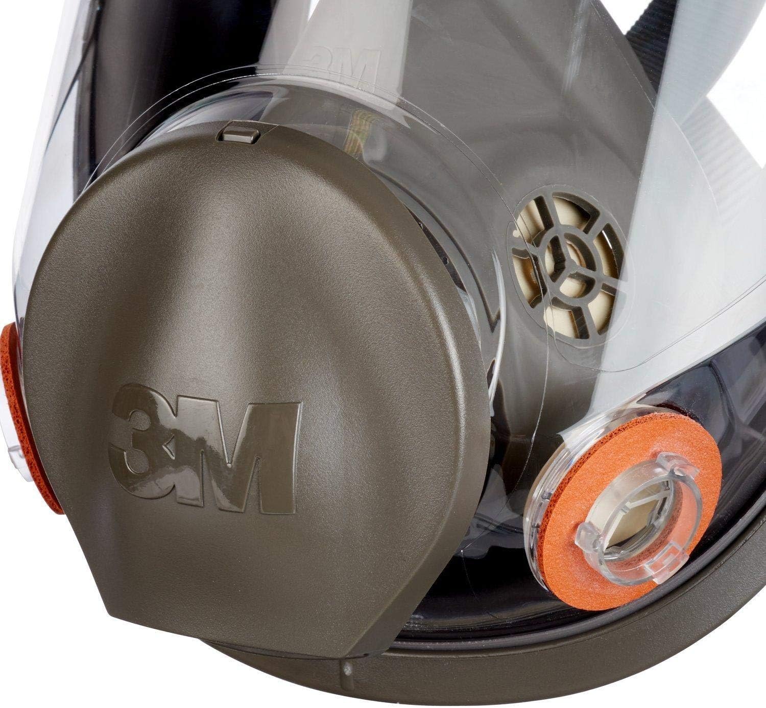 3M 6800 Full Facepiece Reusable Respirator, Medium, Gray