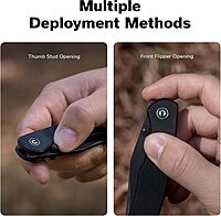 CIVIVI Clingman EDC Pocket Folding Knife, 2.99" Nitro-V, Liner Lock, Titanium Reversible Clip