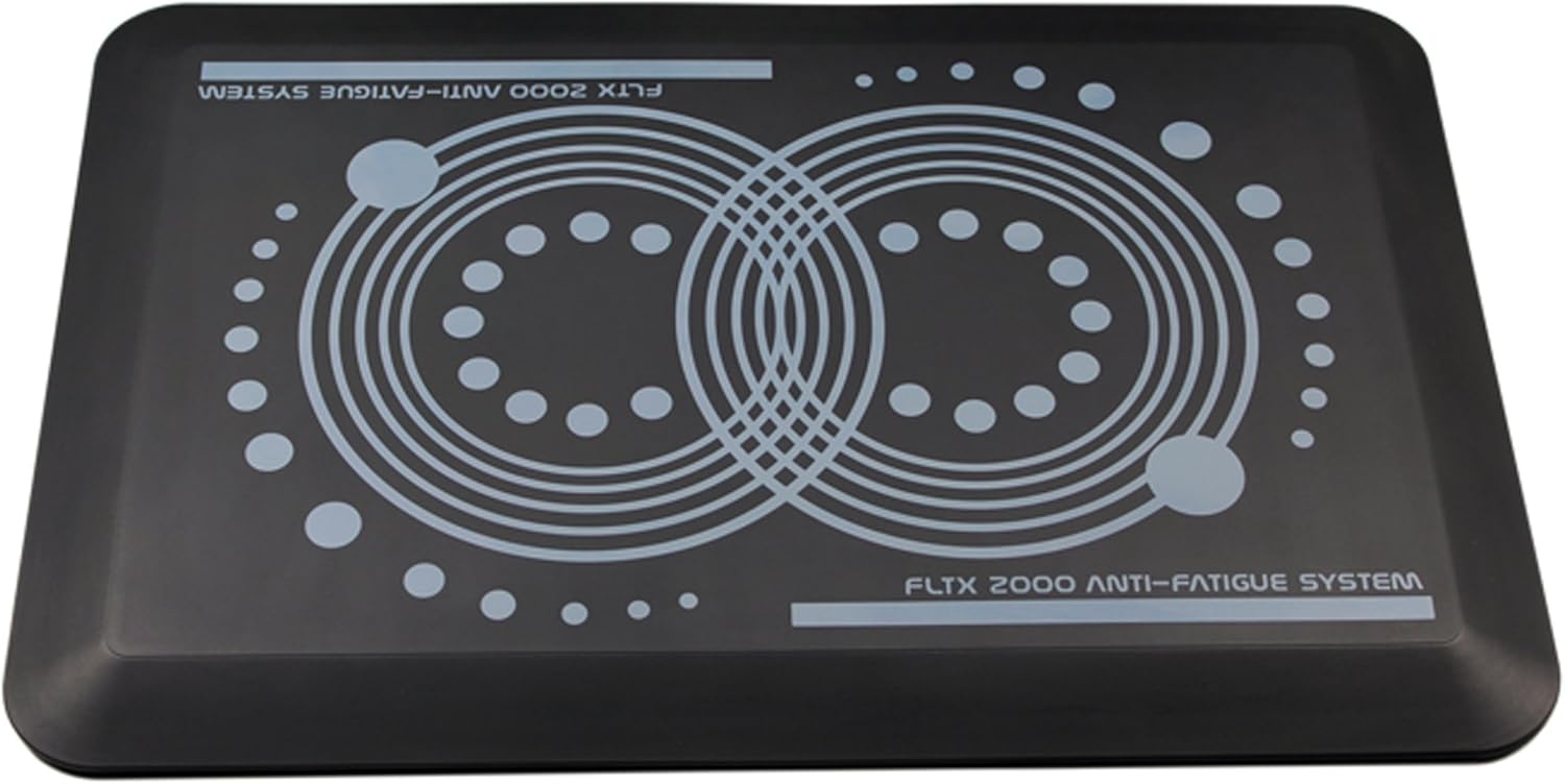 Floortex AFS-TEX 2000 Active Anti-Fatigue Mat, 20in x 32in, Midnight Black