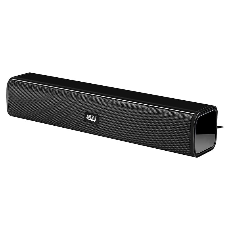 ADESSO Xtream S5 USB Sound Bar Speaker for PC Desktop 5W x2, Black