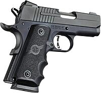 Hogue 1911 Officers Model Rubber Grip with Finger Grooves