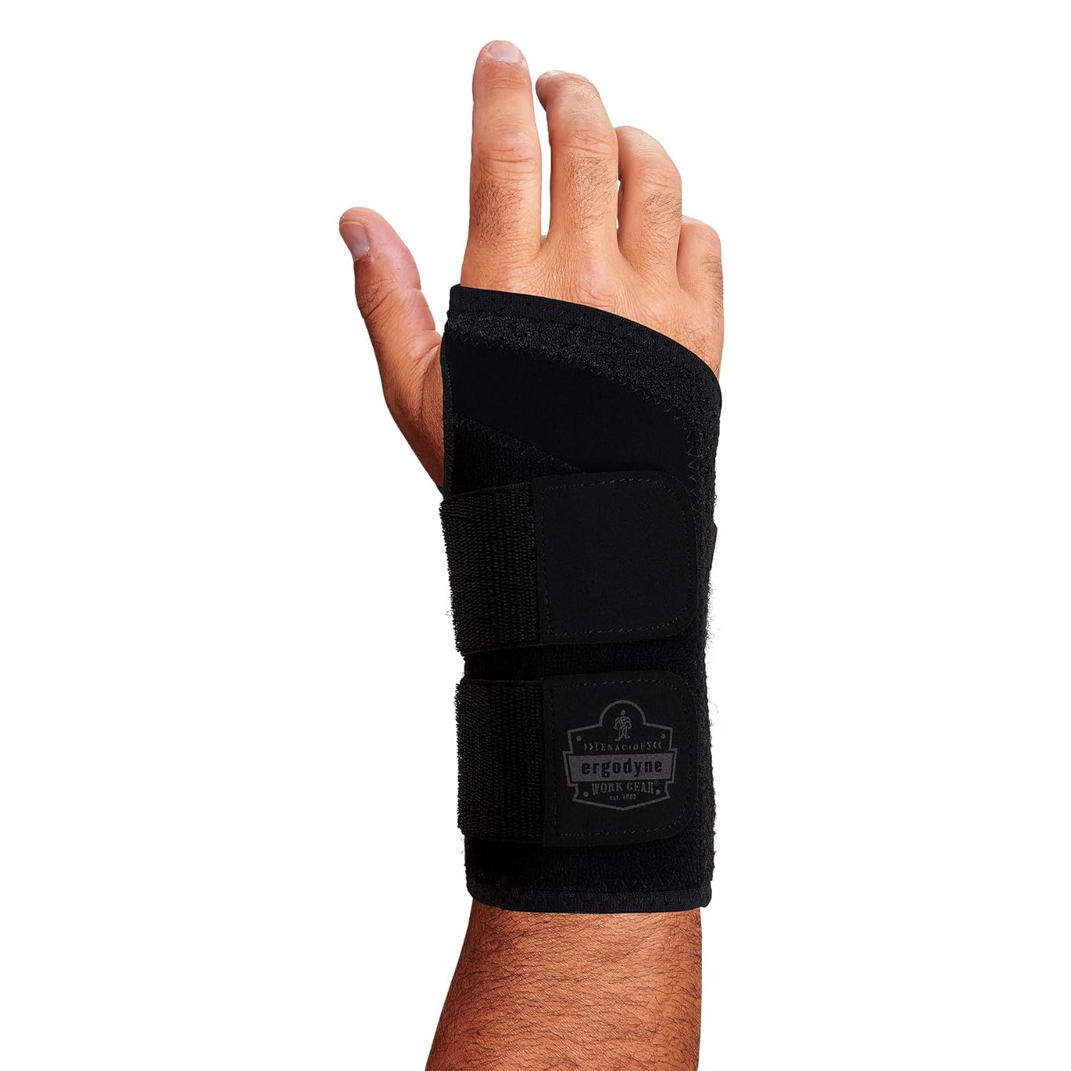 ERGODYNE ProFlex 4015 Wrist Brace Support with Open Center Semi-Rigid Palm Stay