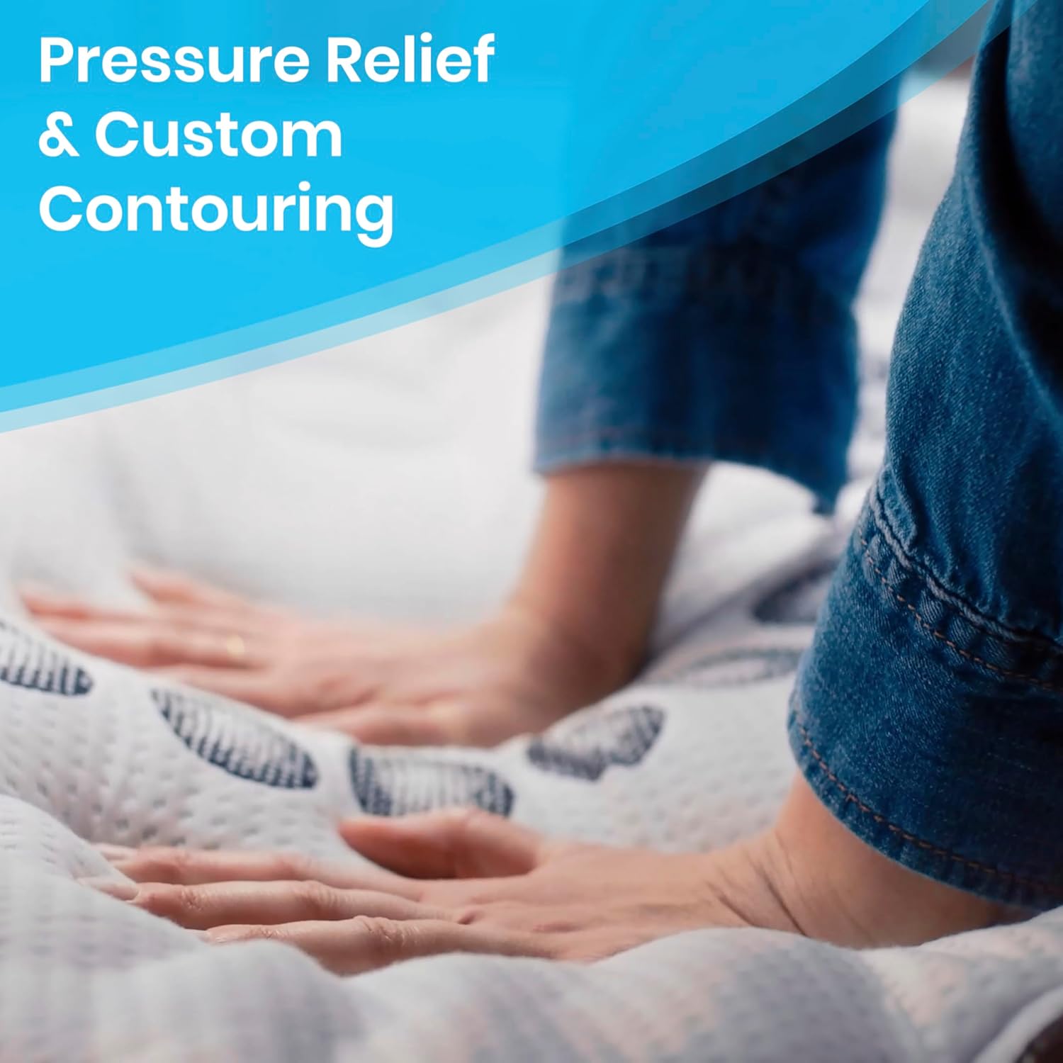 FLASH FURNITURE Capri Comfortable Sleep 12" Hybrid Pocket Spring and Foam Mattress in a Box