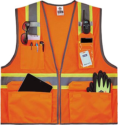 Ergodyne GloWear 8246Z Two-Tone Mesh High-Visibility Safety Vest