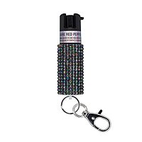 SABRE Jeweled Pepper Spray with Snap Clip, Maximum Strength
