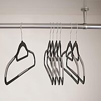 Elama Home Cloths Hanger, Non-Slip, 50 Piece Set (ELH-006-BKGR)