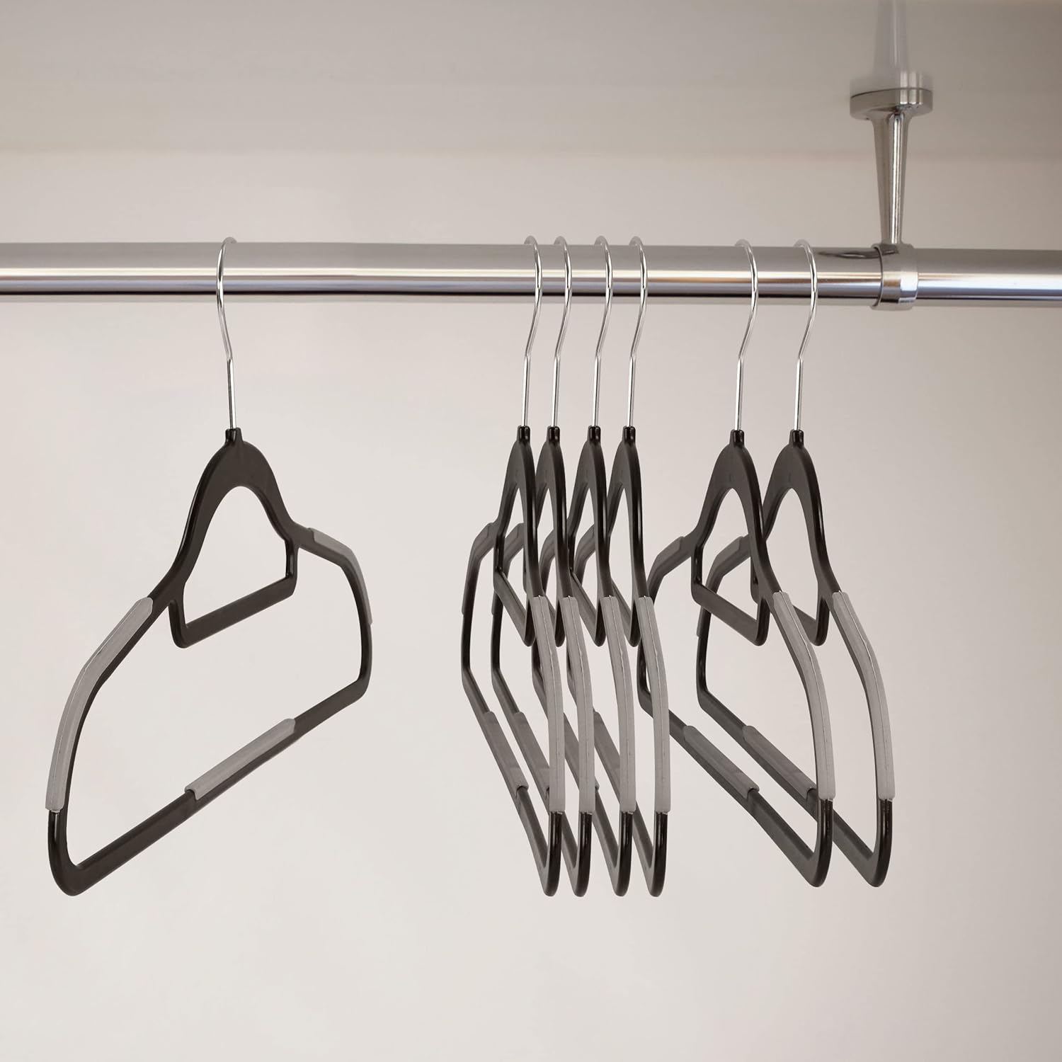 Elama Home Cloths Hanger, Non-Slip, 50 Piece Set (ELH-006-BKGR)
