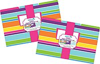 Barker Creek Legal Size Designer File Folders, Happy, Multicolor, Replace Bland and Boring with Bright and Beautiful Legal File Folders, Tabs are 1/3 Cut, 18 Folders in Pkg, 6 Each of 3 Designs (3907)