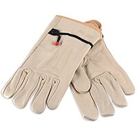 X-Large Tan Premium Quality Cowhide Unlined Gunn Cut Drivers Gloves With Straight Thumb And Bound Hem