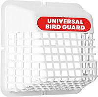 Deflecto Universal Bird Guard, Fits 3 inch to 4 inch Vent Hoods | Durable, Easy-to-Install & Prevents Birds, Rodents and Debris (UBGWL)