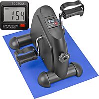 DMI Under Desk Bike Pedal Exerciser, Ellipse Leg Exerciser & Under Desk Elliptical with LCD Display