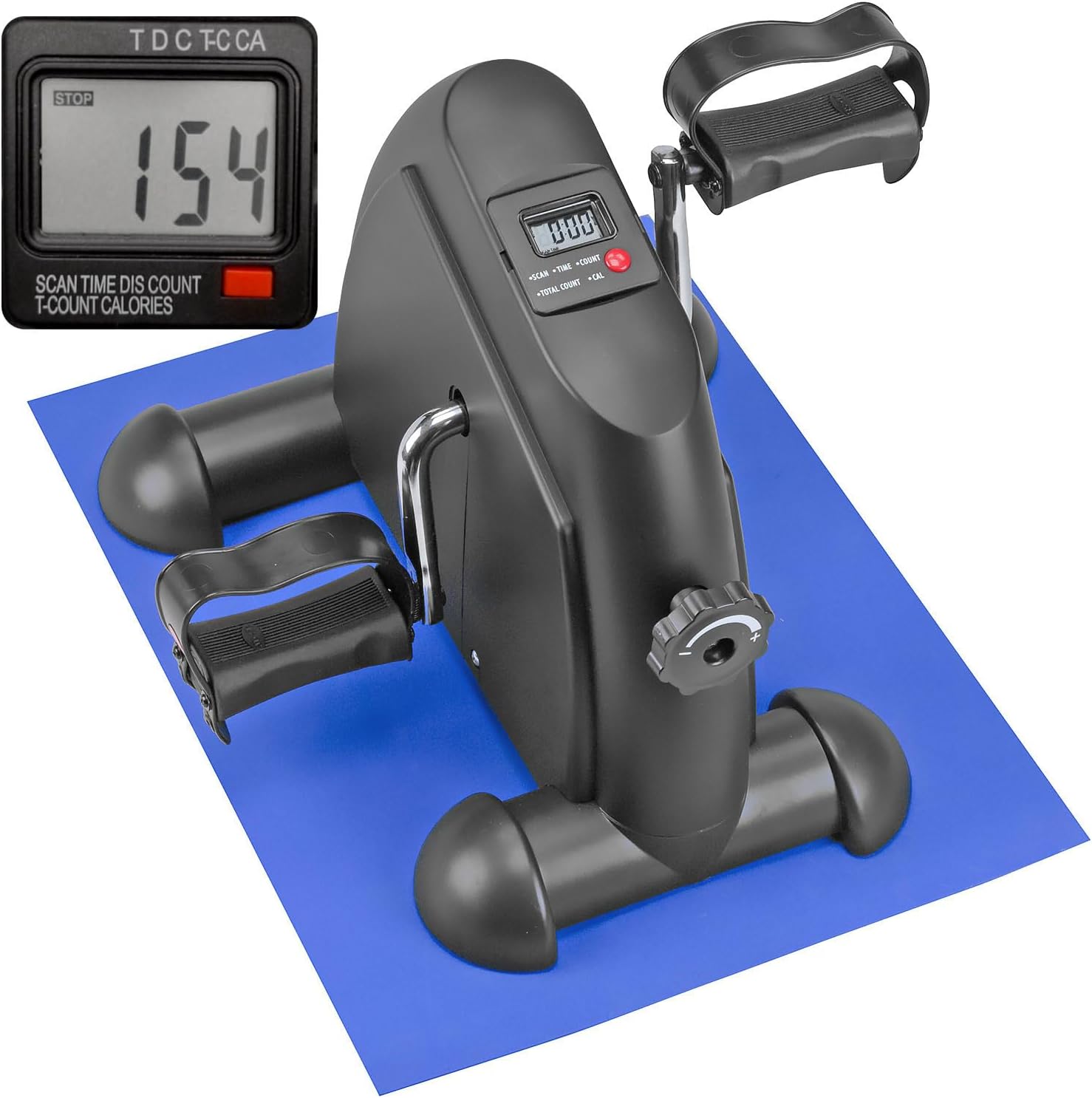 DMI Under Desk Bike Pedal Exerciser, Ellipse Leg Exerciser & Under Desk Elliptical with LCD Display