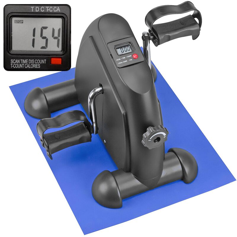DMI Under Desk Bike Pedal Exerciser, Ellipse Leg Exerciser & Under Desk Elliptical with LCD Display
