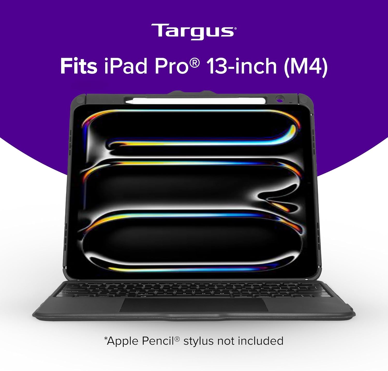 Targus VersaVu Bluetooth Keyboard Case for iPad Pro 13-inch (M4) – 360 Degree Rotation, Backlit Keys, Multi-Touch Trackpad
