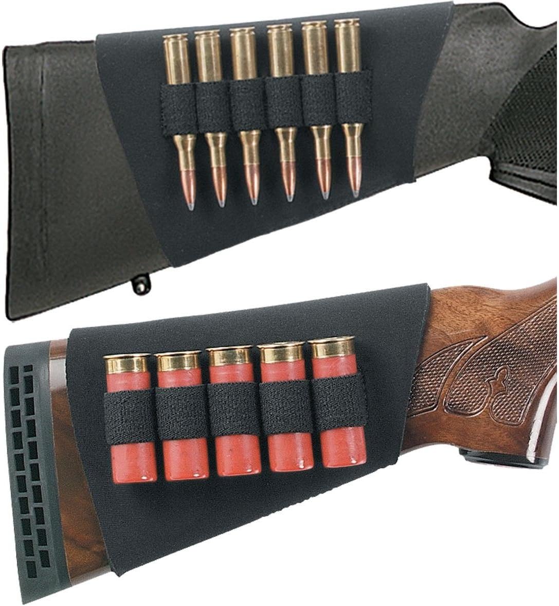 Uncle Mike's Neoprene Buttstock Rifle Shell Holder (Black, 6 Loops),88483