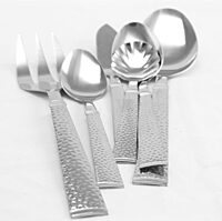 Gibson Home 45-Piece Flatware Set, Prato, Silver