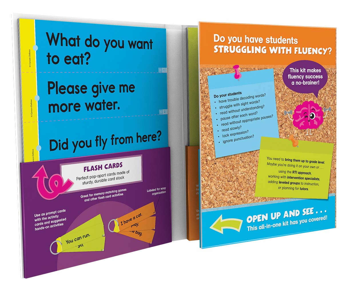 Carson Dellosa Education Train Your Brain: Fluency Level 1 Classroom Kit, Grades K-1