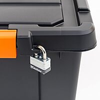 IRIS Heavy Duty Plastic Storage Bins with Durable Lid and Secure Latching Buckles (47 qt. - 4 Pack)
