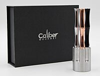 Caliber Gourmet Pen Holder & Paper Weight, Cast Aluminum Office Gift – Cool Pencil Holder for Desk Men, Funny Pen Stand, Gun Decor Accessory, Unique Vintage Desk Gadget