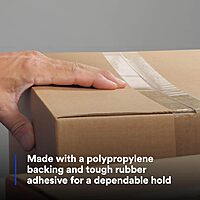 3M Scotch 371 Industrial-Grade Packing Tape, Clear, 48 mm x 100 m, High Performance Sealing Tape for Medium-Duty Commercial