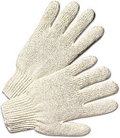 Anchor 6700 String Knit Gloves Large Natural White 12 Pairs