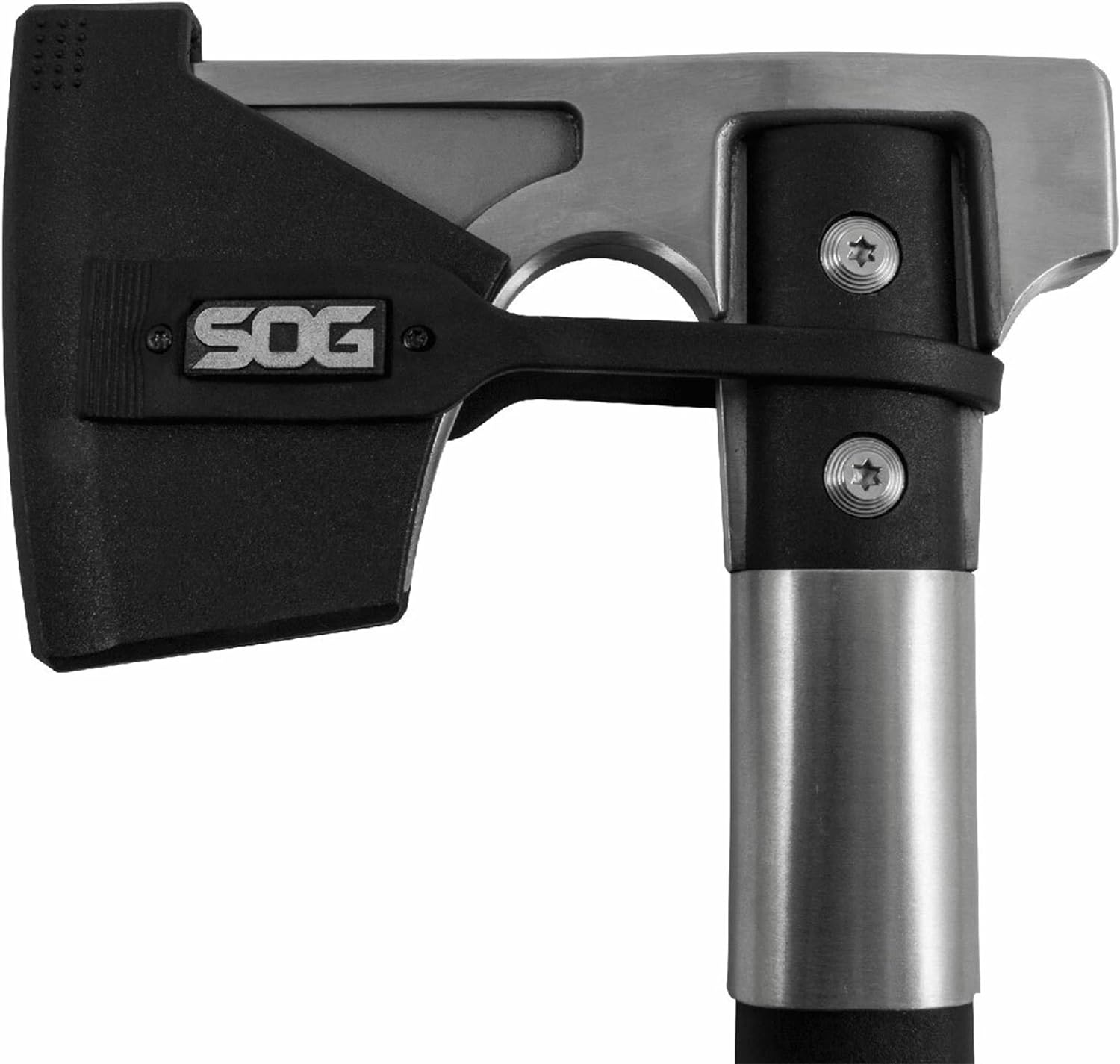 SOG Camp Axe- Compact Camping and Survival Hatchet/Hammer Tool with Sheath and 3.1 Inch Bushcraft Axe Edge (CH1001-CP)
